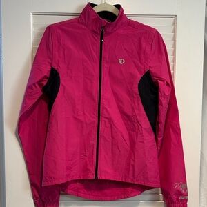 Pearl Izumi Hot Pink Women's Lightweight Cycling Jacket Black Panels Medium